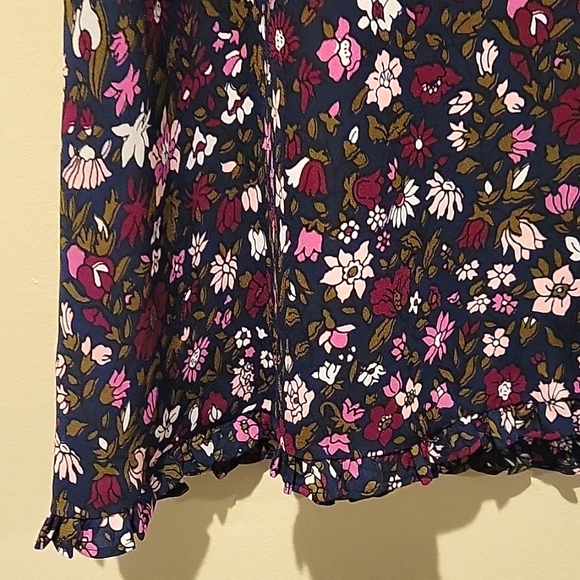 ❤️ NWOT! BROOKS BROTHERS FLORAL RUFFLE HEM DRESS, 2 - Picture 4 of 9